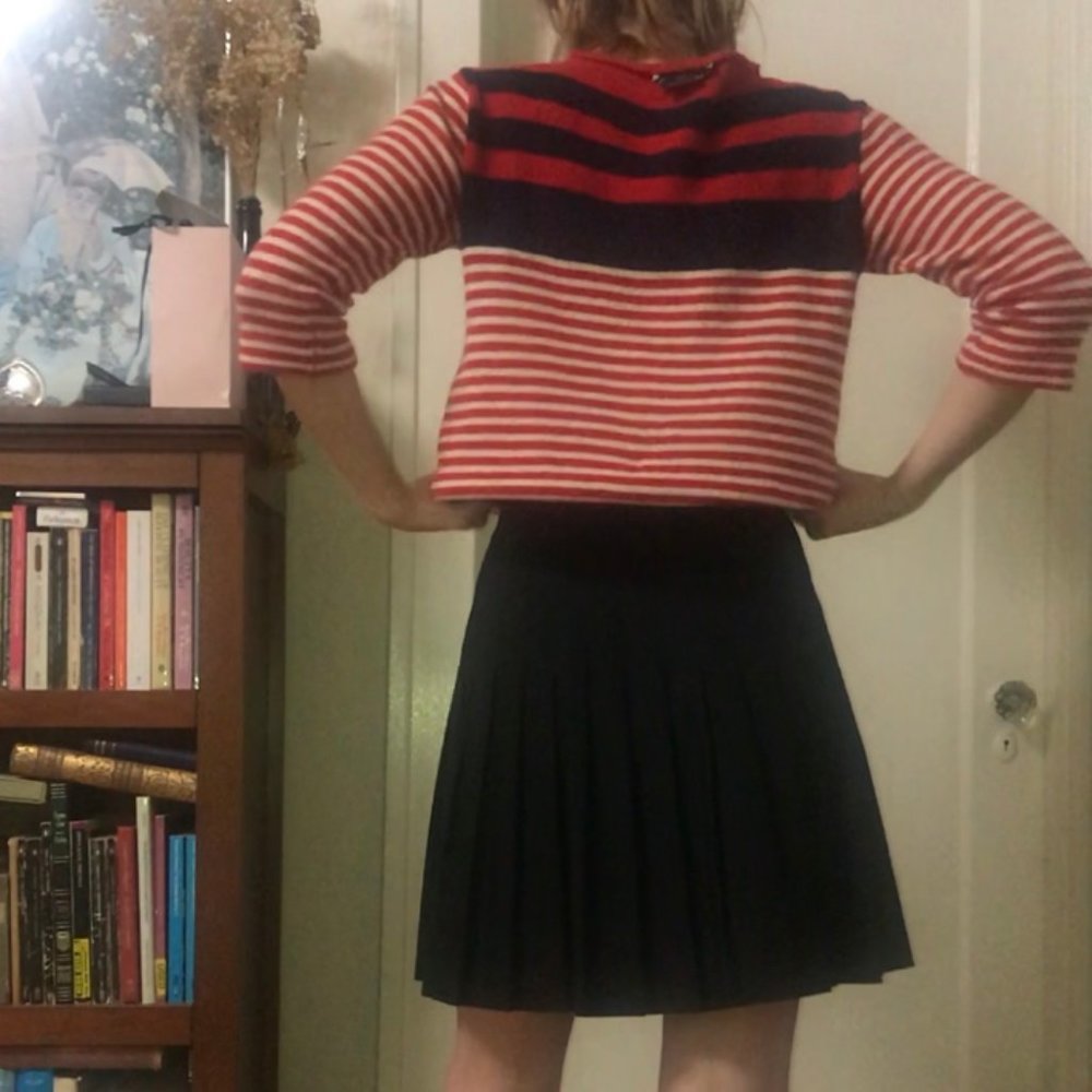 PRADA RED STRIPED SWEATER - Picture 4 of 4